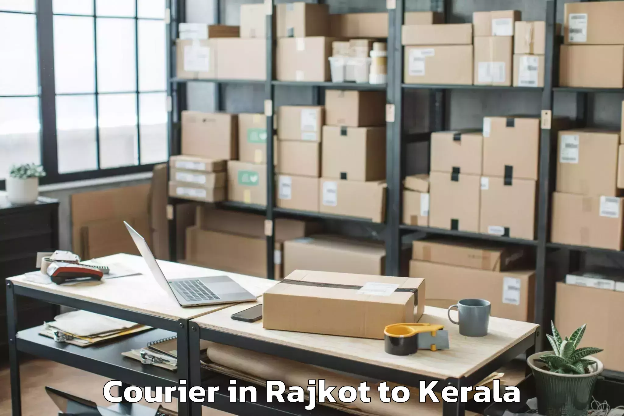 Affordable Rajkot to Shoranur Courier